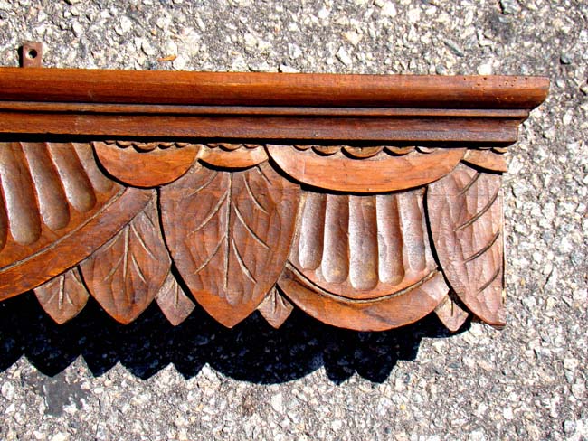 An American carved wood Cornice/Wall shelf circa 1870-1890